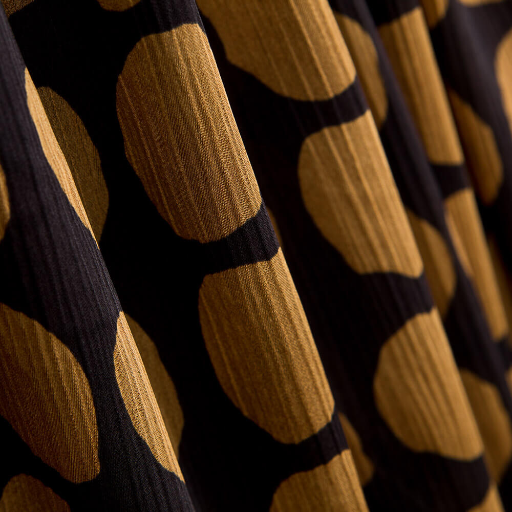 Double Gaze Gros Pois Marron - Ribes y Casals