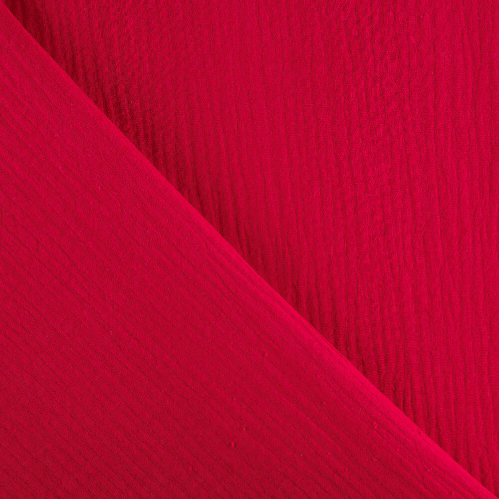 Double Gaze Mousseline Rouge - Ribes y Casals