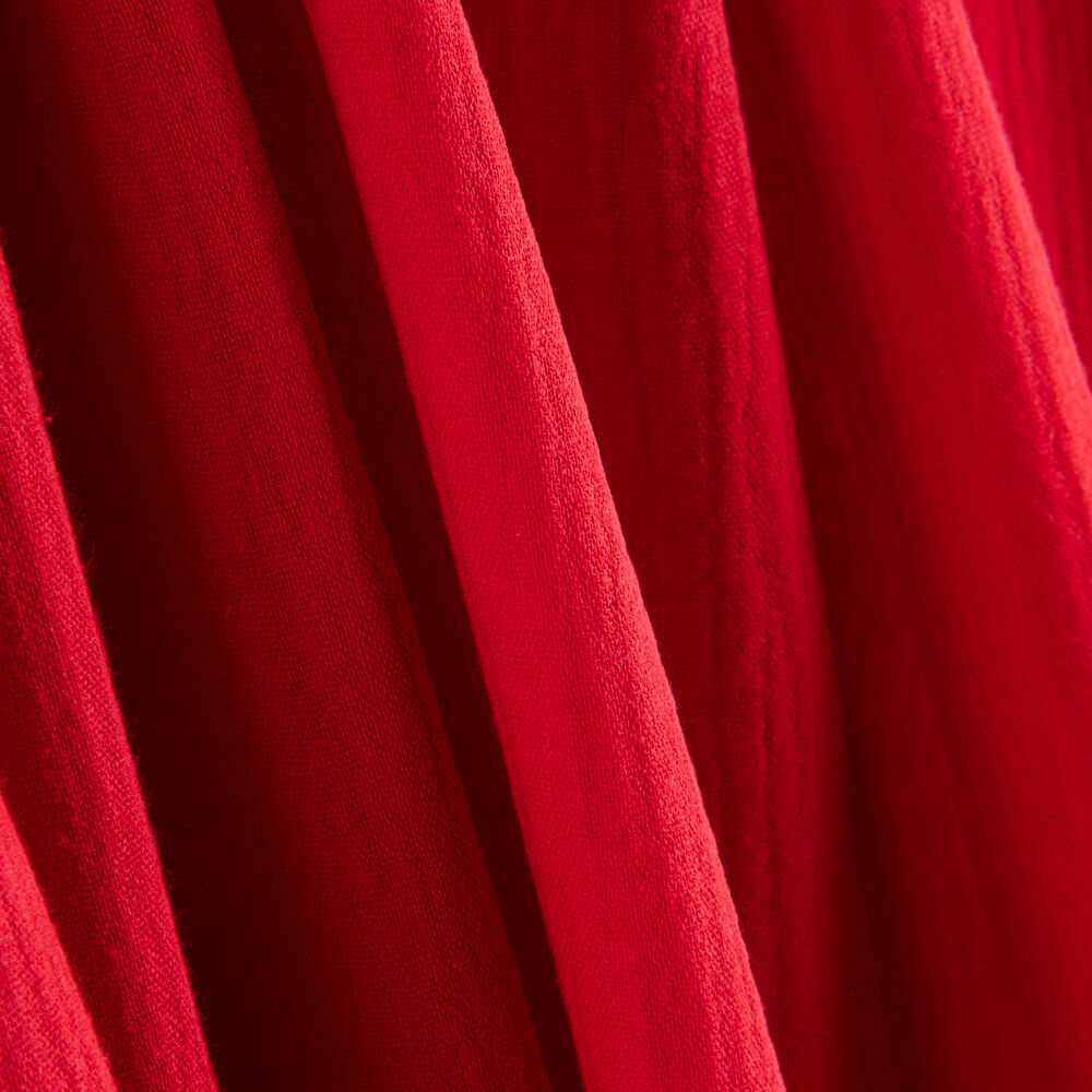 Double Gaze Mousseline Rouge - Ribes y Casals