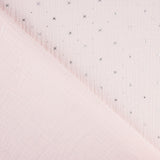 Mousseline Coton Étoiles Lurex Rose - Ribes y Casals