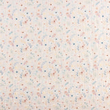 Tissu Mousseline Coton  Fleurs Camel - Ribes y Casals