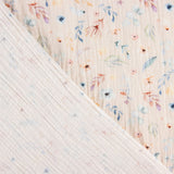 Tissu Mousseline Coton  Fleurs Camel - Ribes y Casals