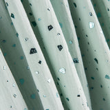 Mousseline Coton Lurex Chiné Vert Jade - Ribes y Casals