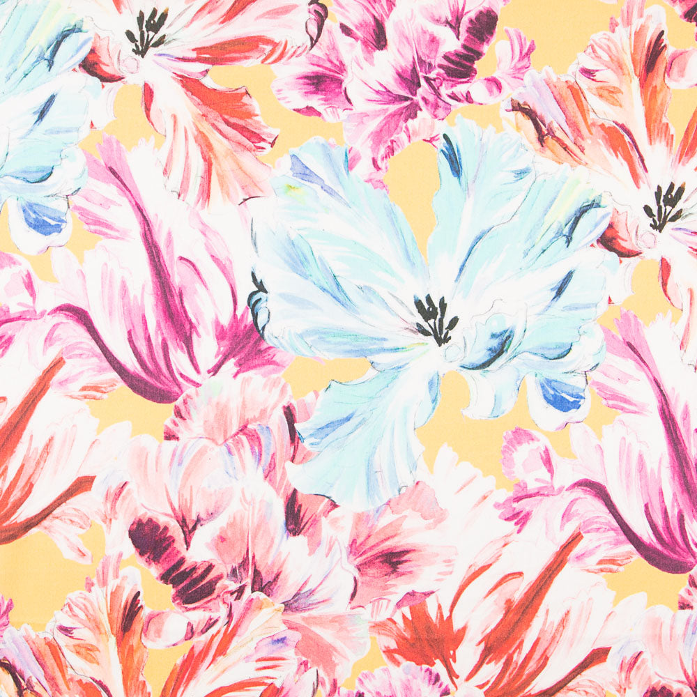 Double Gaze Viscose Maxi Fleur Jaune - Ribes y Casals