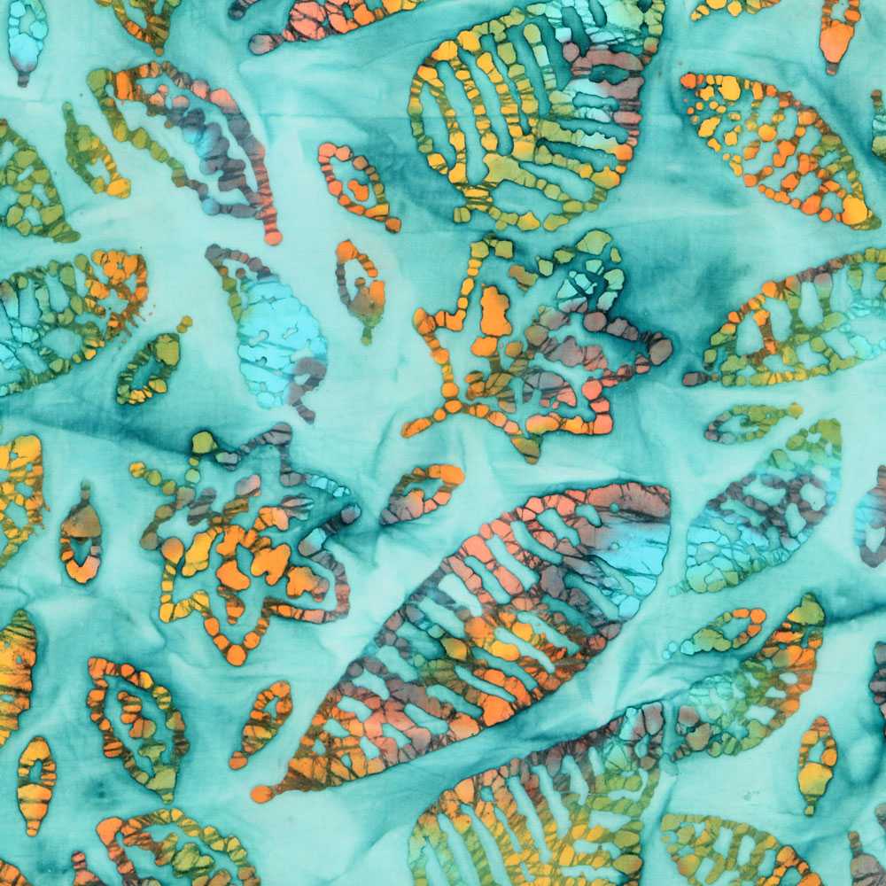 Coton Batik Nature Turquoise - Ribes y Casals