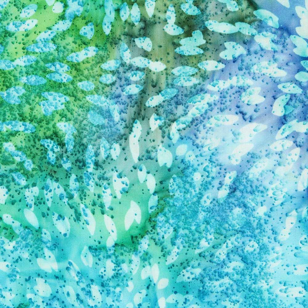 Tissu Batik Floral Bleu - Ribes y Casals