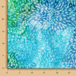 Tissu Batik Floral Bleu - Ribes y Casals