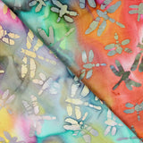 Tissu Batik Serpents Corail - Ribes y Casals