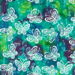 Tissu Batik Papillons Bleu - Ribes y Casals
