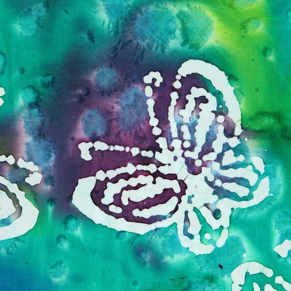 Tissu Batik Papillons Bleu - Ribes y Casals