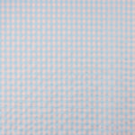 Mélange de coton seersucker Vichy – Bleu tendre et rose - Ribes y Casals