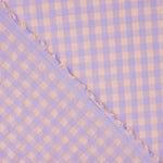 Mélange coton seersucker Vichy – Lavande - Ribes y Casals