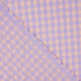 Mélange coton seersucker Vichy – Lavande - Ribes y Casals