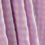 Mélange coton seersucker Vichy – Lavande - Ribes y Casals