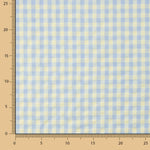 Mélange de coton seersucker Vichy – Vert tendre et bleu - Ribes y Casals