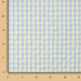 Mélange de coton seersucker Vichy – Vert tendre et bleu - Ribes y Casals