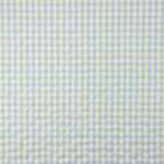 Mélange de coton seersucker Vichy – Vert tendre et bleu - Ribes y Casals