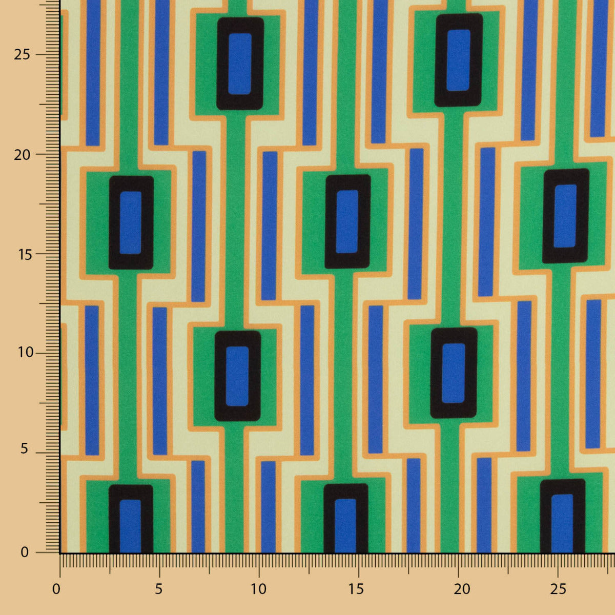 Bistretch Géométrique Citron Vert - Ribes y Casals