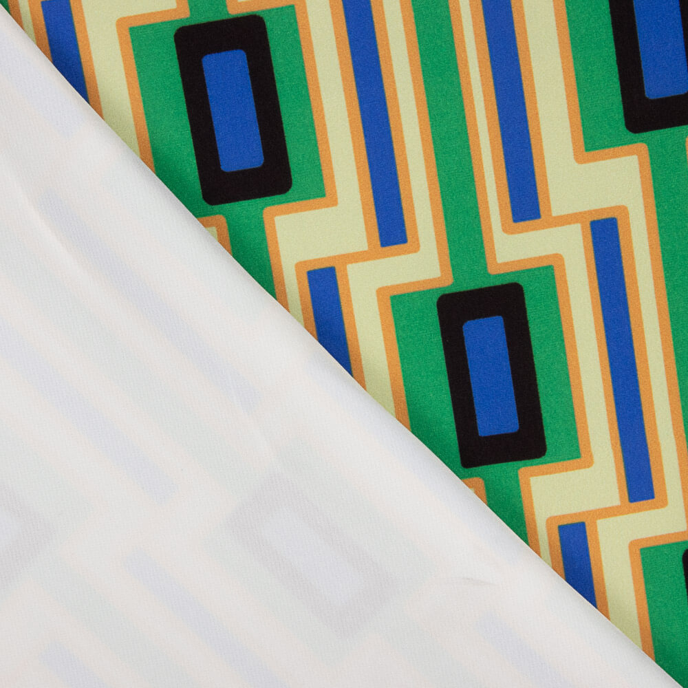 Bistretch Géométrique Citron Vert - Ribes y Casals