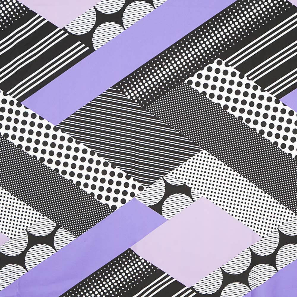 Bi-stretch Patch Géo Mauve - Ribes y Casals