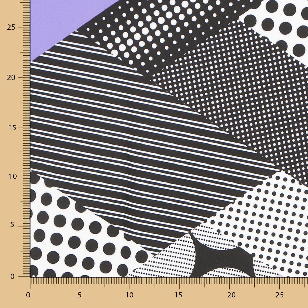 Bi-stretch Patch Géo Mauve - Ribes y Casals