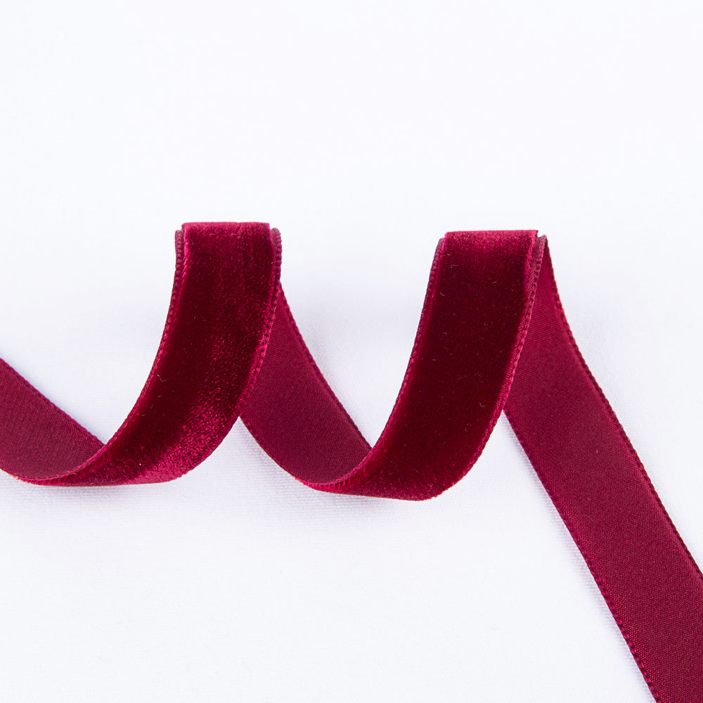 Ruban Velours Grenat 16mm - Ribes y Casals