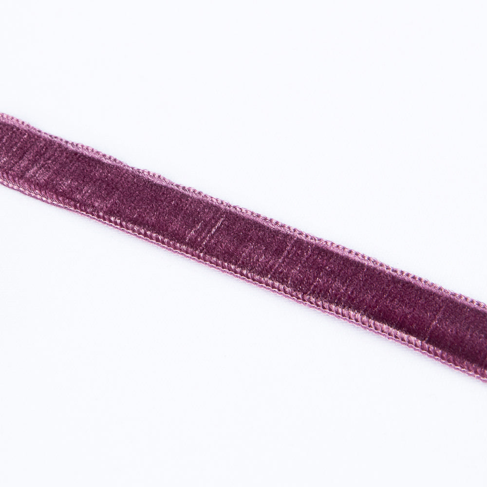 Ruban Velours Aubergine 16mm - Ribes y Casals