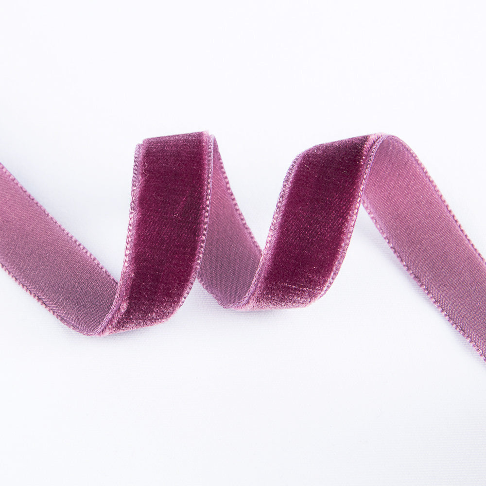 Ruban Velours Aubergine 16mm - Ribes y Casals