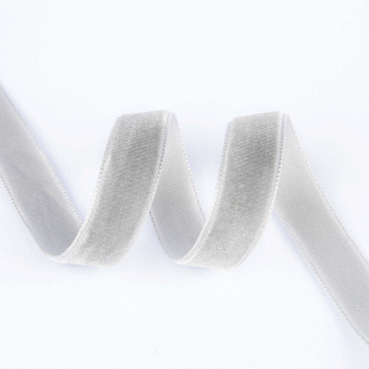 Ruban Velours Gris Perle 16mm - Ribes y Casals