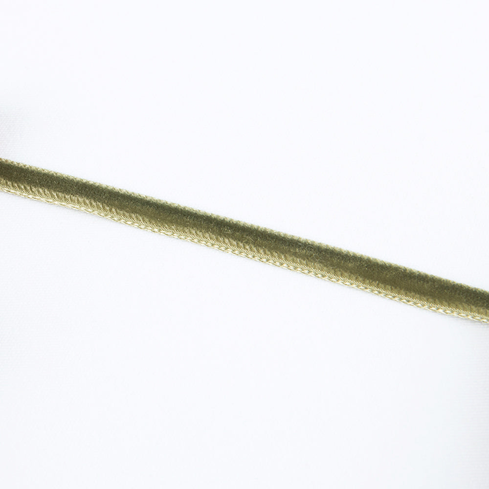 Ruban Velours Kaki Clair 7mm - Ribes y Casals