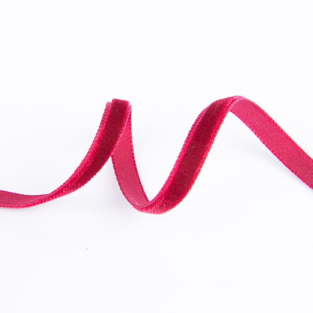 Ruban Velours Rubis 7mm - Ribes y Casals