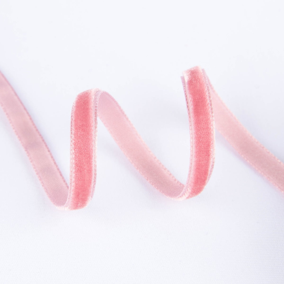 Ruban Velours Rose Pâle 7mm - Ribes y Casals