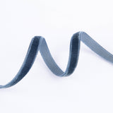 Ruban Velours Bleu Gris 7mm - Ribes y Casals