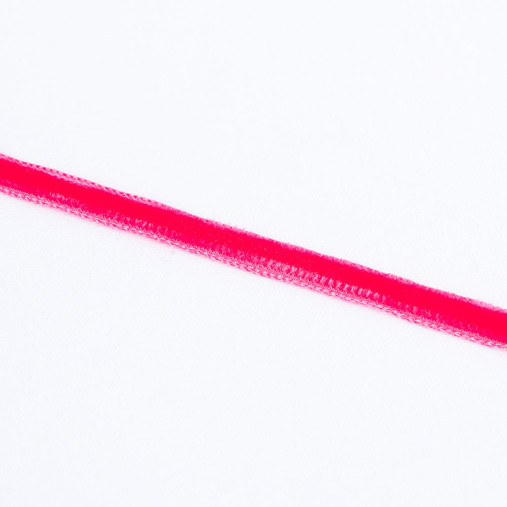 Ruban Velours Fraise 7mm - Ribes y Casals