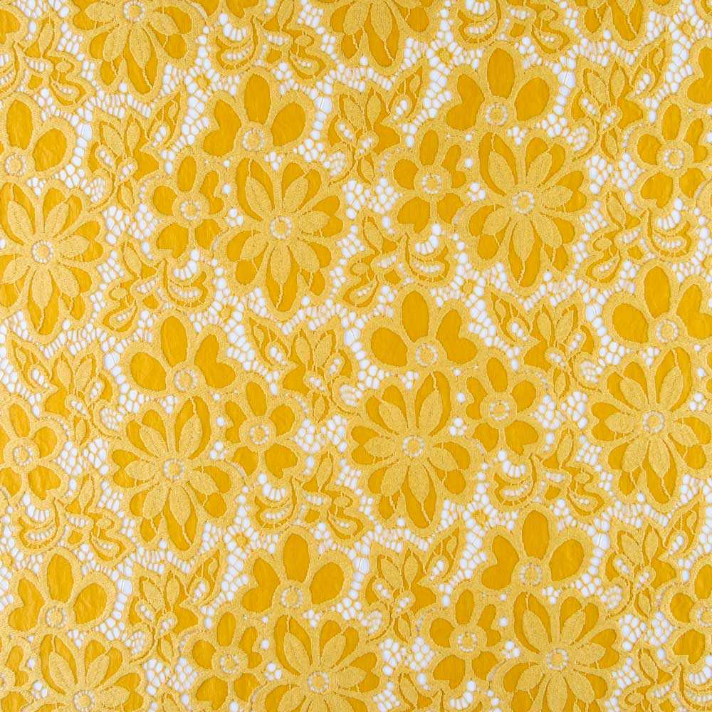 Dentelle Élastique Flamenca Jaune Ocre - Ribes y Casals