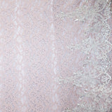 Dentelle Fantaisie Fleur Doré Rose - Ribes y Casals