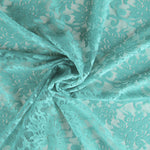 Dentelle Fleurs Spandex Turquoise - Ribes y Casals