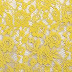 Dentelle Lacée Fleurs Rebrodée Jaune - Ribes y Casals