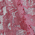 Dentelle Lacée Fleurs Rebrodée Rose - Ribes y Casals
