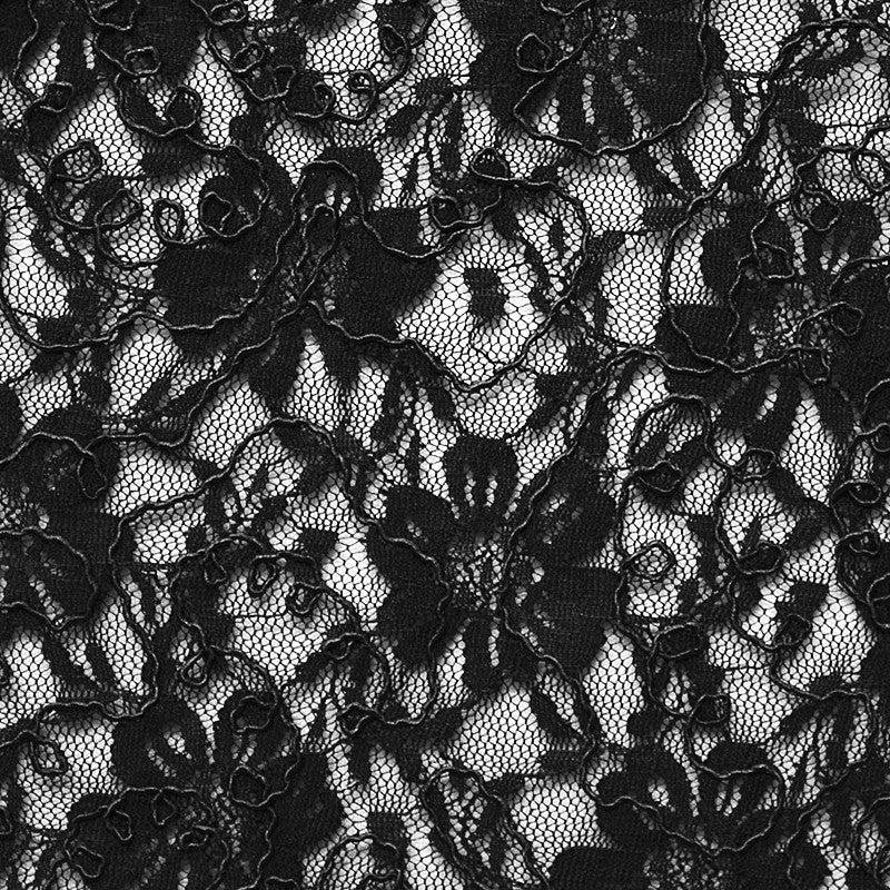 Dentelle Rebrodée Noire - Ribes y Casals