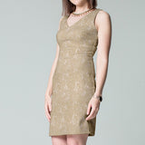 Dentelle Tie-dye Rebrodé Écru - Ribes y Casals