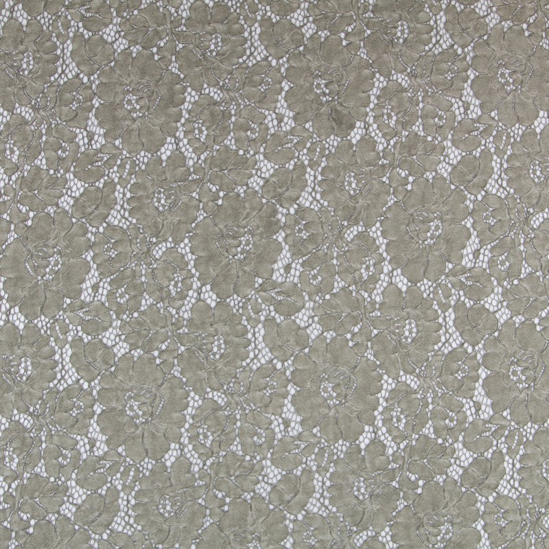 Dentelle Tie-dye Rebrodé Kaki - Ribes y Casals