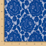 Dentelle Fleurs Spandex Bleu - Ribes y Casals