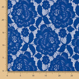 Dentelle Fleurs Spandex Bleu - Ribes y Casals