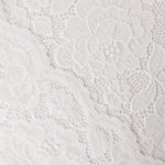 Dentelle blanc cassé avec motif floral en Spandex - Ribes y Casals