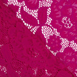 Dentelle Fleurs Spandex Cyclamen - Ribes y Casals