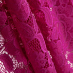 Dentelle Fleurs Spandex Cyclamen - Ribes y Casals