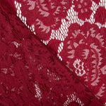 Dentelle Fleurs Spandex Bordeaux - Ribes y Casals