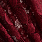 Dentelle Fleurs Spandex Bordeaux - Ribes y Casals