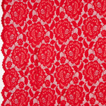 Dentelle Red Spandex Fleurs - Ribes y Casals